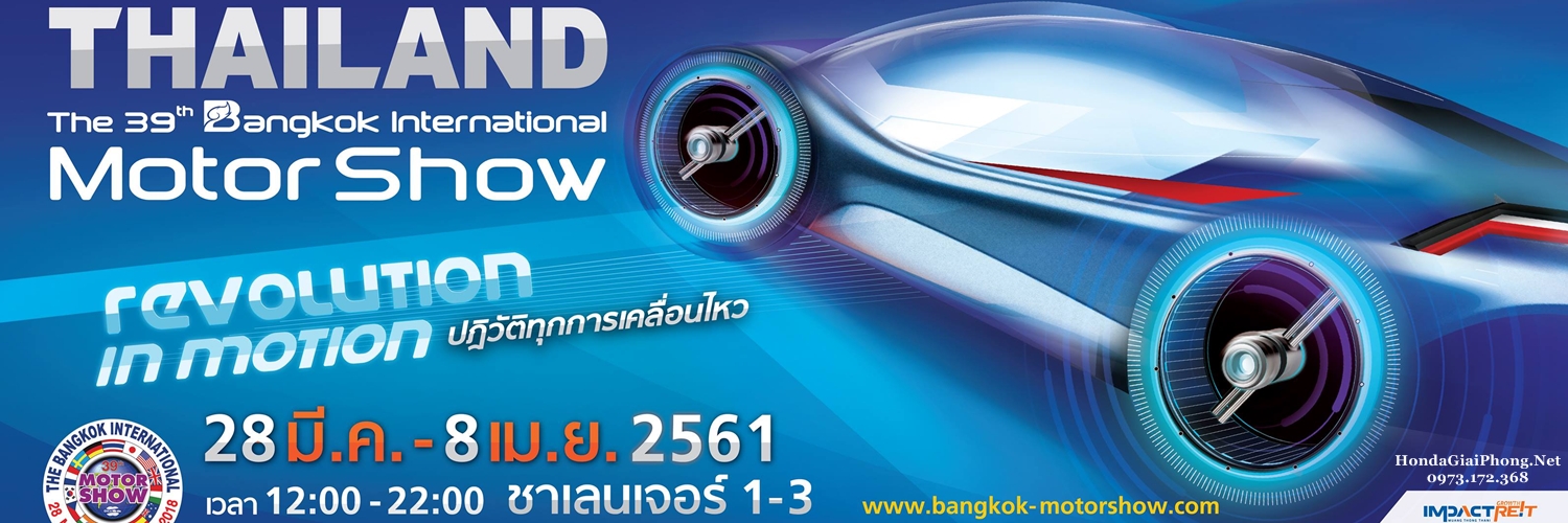 01 Banner top bottom Trien lam quoc te bangkok international motor show 2018 bims 2018